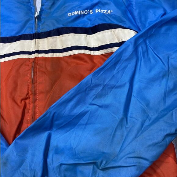 Dominos Pizza Blue, Orange and White Bomber Jacket - Picture 3 of 6
